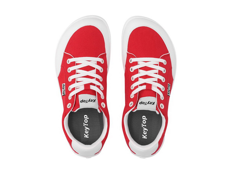 Red & White Ultralight Barefoot Sneakers Manufacturer